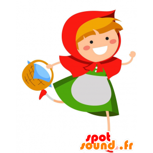 Mascotte du petit chaperon rouge - MASFR029296 - Mascottes 2D/3D