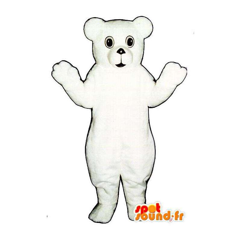 Eisbär-Maskottchen - Plüsch-alle Größen - MASFR007401 - Bär Maskottchen