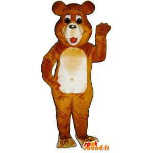 Costume brown bear, smiling - MASFR007403 - Bear mascot