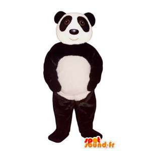 Hvid og sort panda maskot - Spotsound maskot kostume