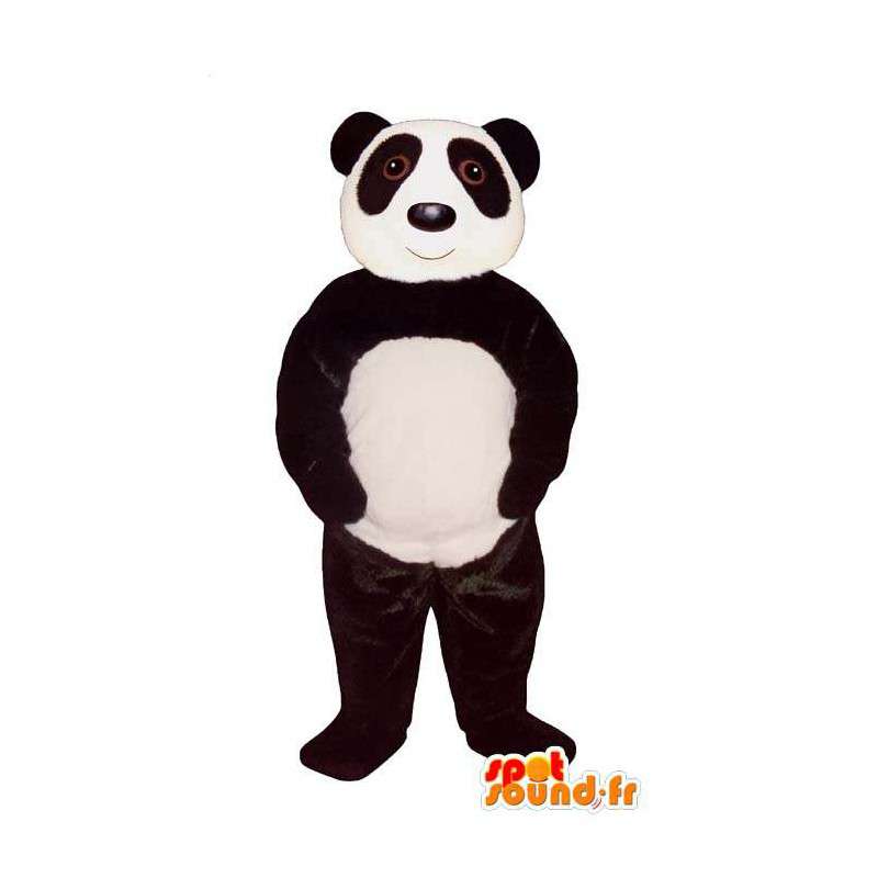 Mascot panda blanco y negro - MASFR007404 - Mascota de los pandas