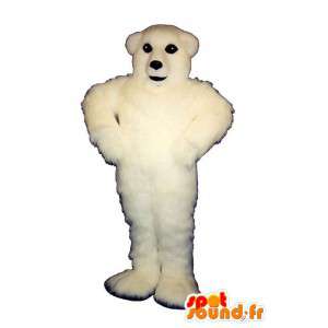 Polar bear mascot all hairy - MASFR007405 - Bear mascot