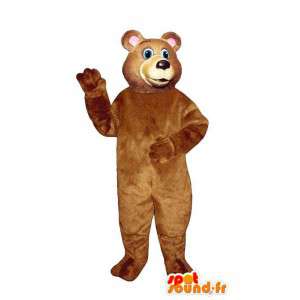 Mascotte d'ours brun en peluche - MASFR007406 - Mascotte d'ours