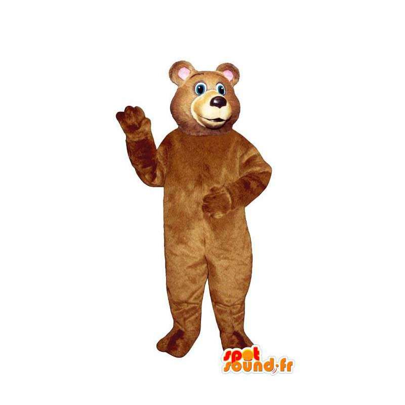 Mascotte d'ours brun en peluche - MASFR007406 - Mascotte d'ours