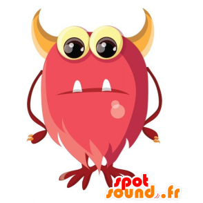 Roze schepsel mascotte, roze monster - MASFR029322 - 2D / 3D Mascottes