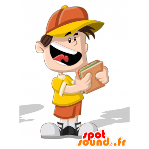 Boy mascot with a cap - MASFR029327 - 2D / 3D mascots