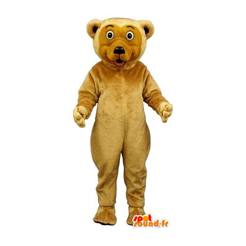 Licht bruine beer suit - Pluche maten - MASFR007408 - Bear Mascot