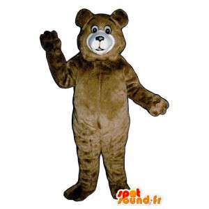Av brunbjørn kostyme - Plysj størrelser - MASFR007410 - bjørn Mascot