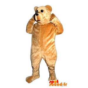 Beige bjørn kostume - Spotsound maskot kostume