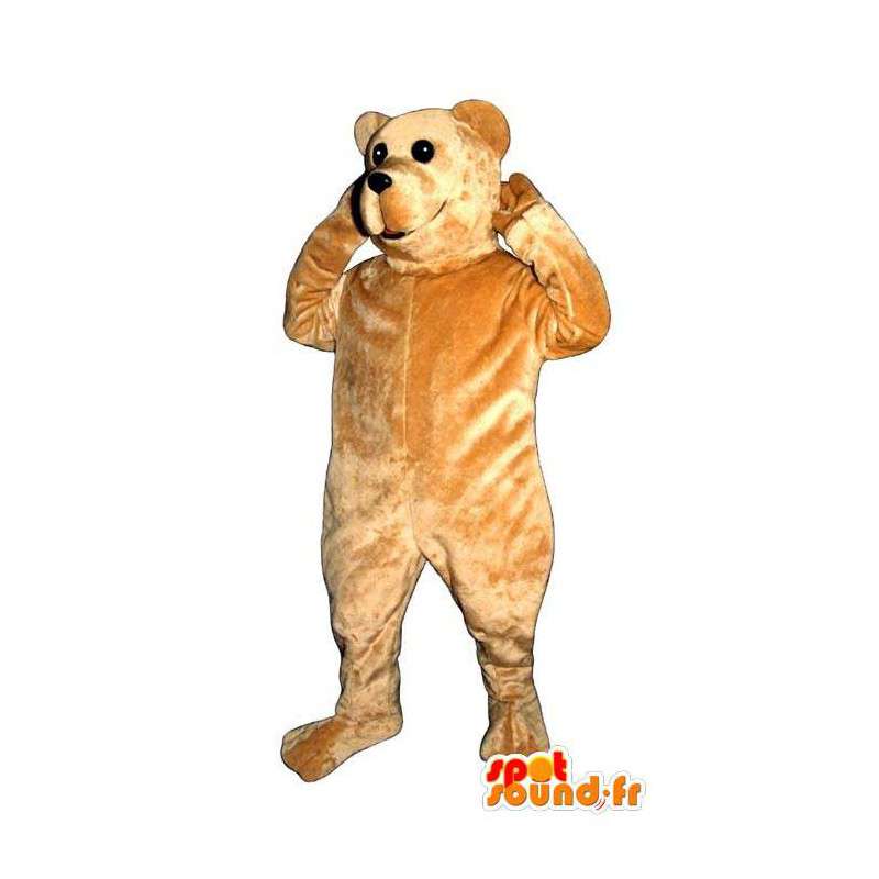 Beżowy kostium niedźwiedzia - MASFR007411 - Maskotka miś