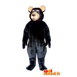 Black Bear Mascot - Plush all sizes - MASFR007413 - Bear mascot