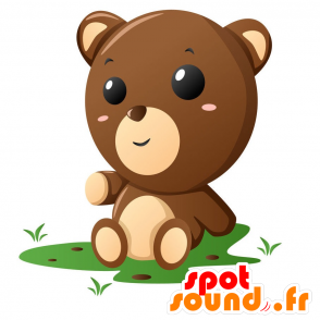 Mascot castanho e beige peluche - MASFR029358 - 2D / 3D mascotes