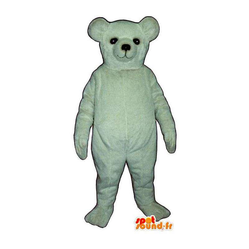 Mascotte d'ours blanc, personnalisable - MASFR007415 - Mascotte d'ours