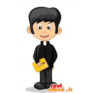 Mascotte de prêtre, de curé d'église - MASFR029378 - Mascottes 2D/3D