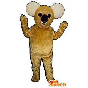 Mascot gele en witte koala - MASFR007419 - Koala Mascottes