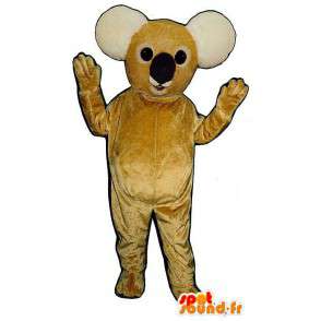 Mascot gele en witte koala - MASFR007419 - Koala Mascottes