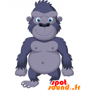 Mascot harmaa gorilla, harmaa lumimies - MASFR029382 - Mascottes 2D/3D