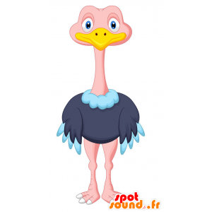 Struisvogel grappige en charmante mascotte - MASFR029383 - 2D / 3D Mascottes