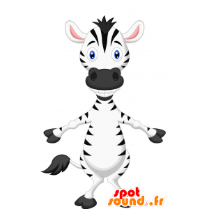 Maskotka Zebra czarno-biały olbrzym - MASFR029388 - 2D / 3D Maskotki