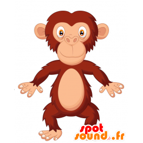 Jättiläinen ruskea apina maskotti - MASFR029389 - Mascottes 2D/3D