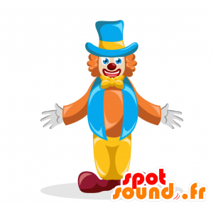 Mascota de payaso con un sombrero - MASFR029392 - Mascotte 2D / 3D