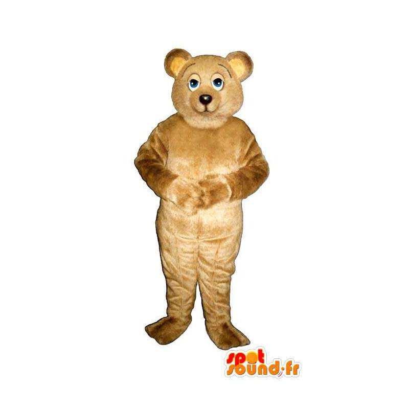 Bruine teddy mascotte pluche - MASFR007422 - Bear Mascot