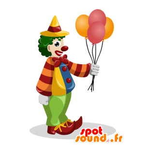 Payaso con globos mascota - MASFR029399 - Mascotte 2D / 3D