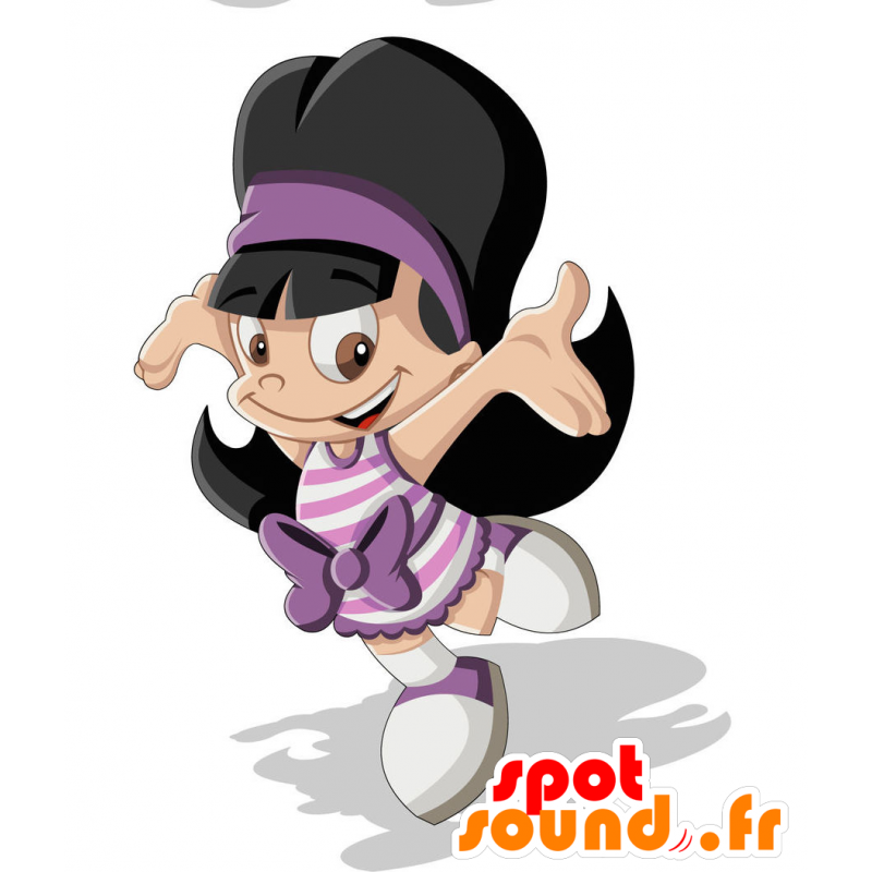 Mascota de la muchacha japonesa, de la mujer asiática - MASFR029410 - Mascotte 2D / 3D