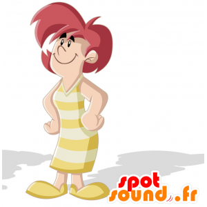 Air Hostess mascot, charming and flirtatious - MASFR029414 - 2D / 3D mascots
