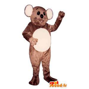 Mascot marrón y koala blanco - MASFR007426 - Mascotas Koala