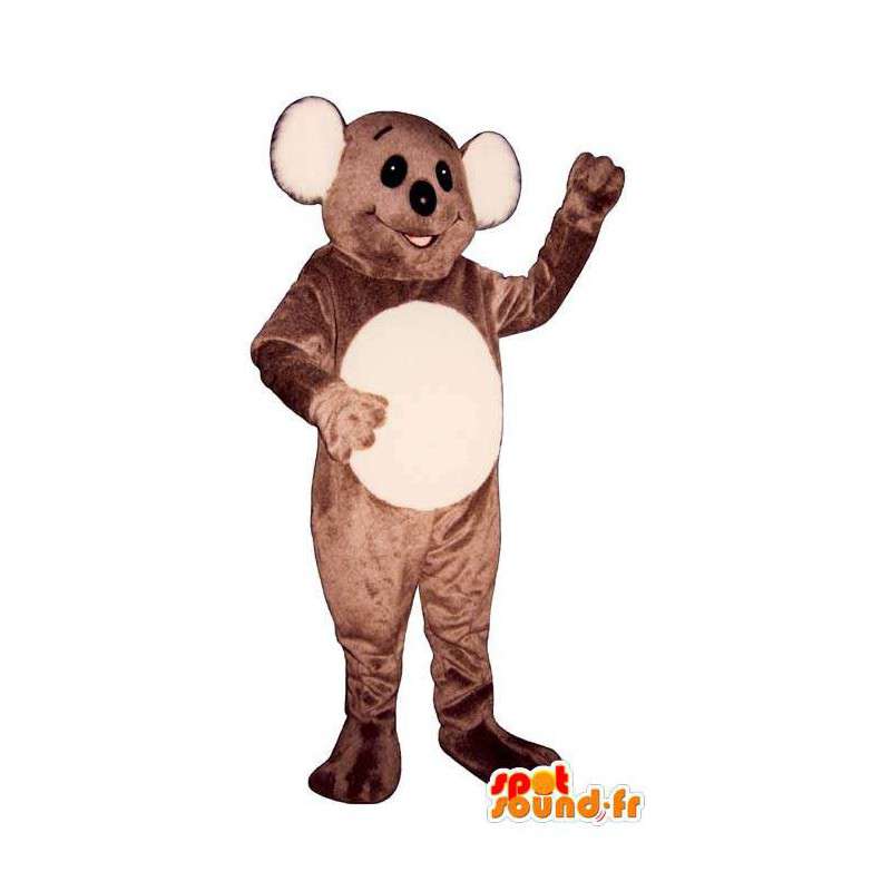 Mascot hnědé a bílé koala - MASFR007426 - Koala Maskoti