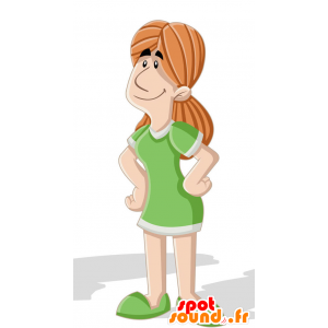 Mascotte della ragazza giapponese, di donna asiatica - MASFR029420 - Mascotte 2D / 3D