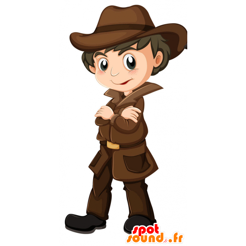 Bandit mascot, cowboy - MASFR029425 - 2D / 3D mascots