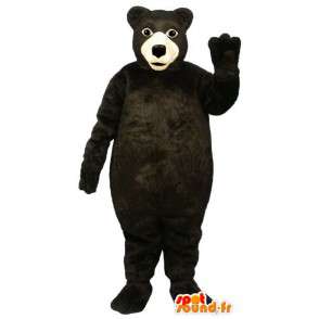 Mascotte de gros ours noir – Peluche toutes tailles - MASFR007428 - Mascotte d'ours