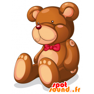 Mascotte del piccolo cucciolo di orso bruno - MASFR029431 - Mascotte 2D / 3D