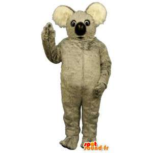 Plyschgrå koalamaskot - Spotsound maskot