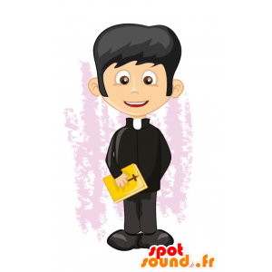 La mascota de cura, pastor de la iglesia - MASFR029456 - Mascotte 2D / 3D