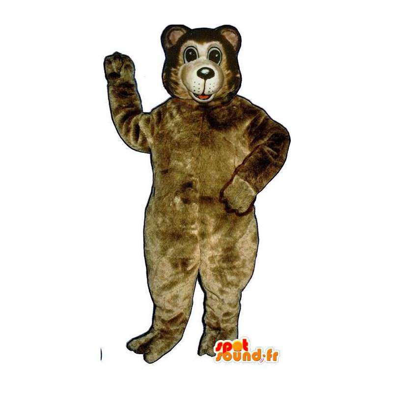 μεγάλη καφετιά μασκότ αρκουδάκι - MASFR007434 - Αρκούδα μασκότ