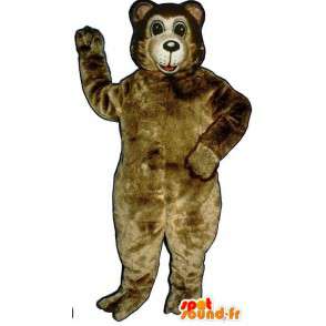 Mascot big brown teddy bear - MASFR007434 - Bear mascot