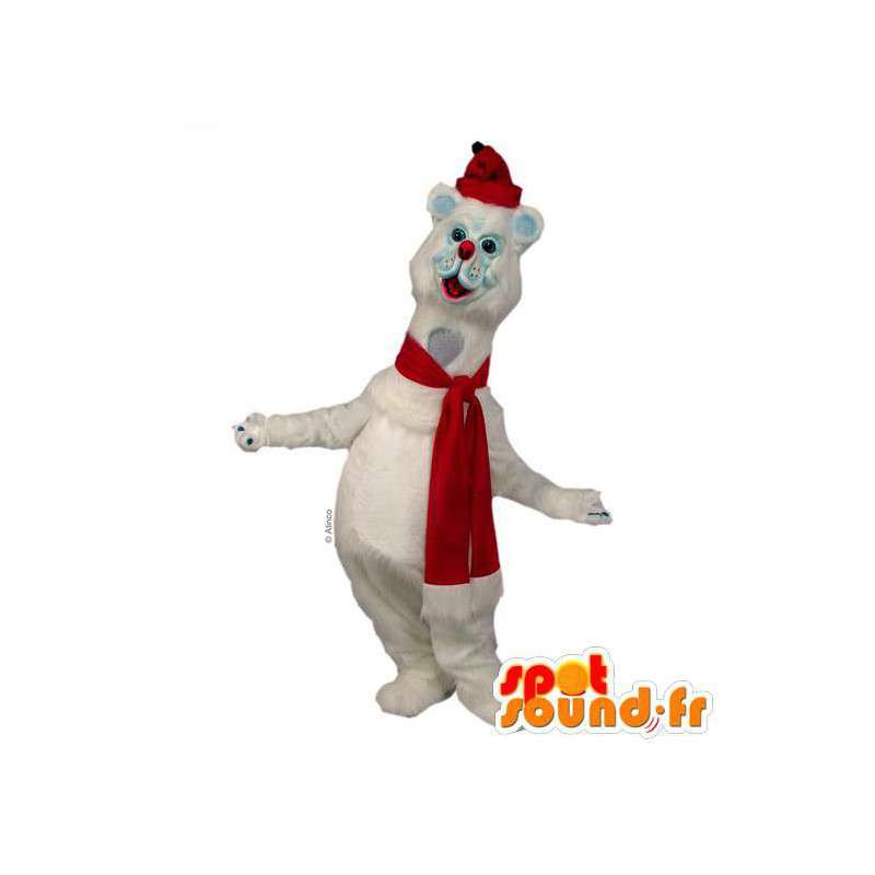 Mascotte d'ours blanc. Costume d'ours polaire - MASFR007436 - Mascotte d'ours