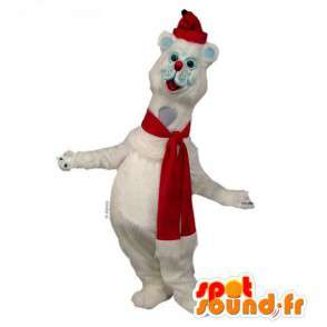 Mascotte d'ours blanc. Costume d'ours polaire - MASFR007436 - Mascotte d'ours