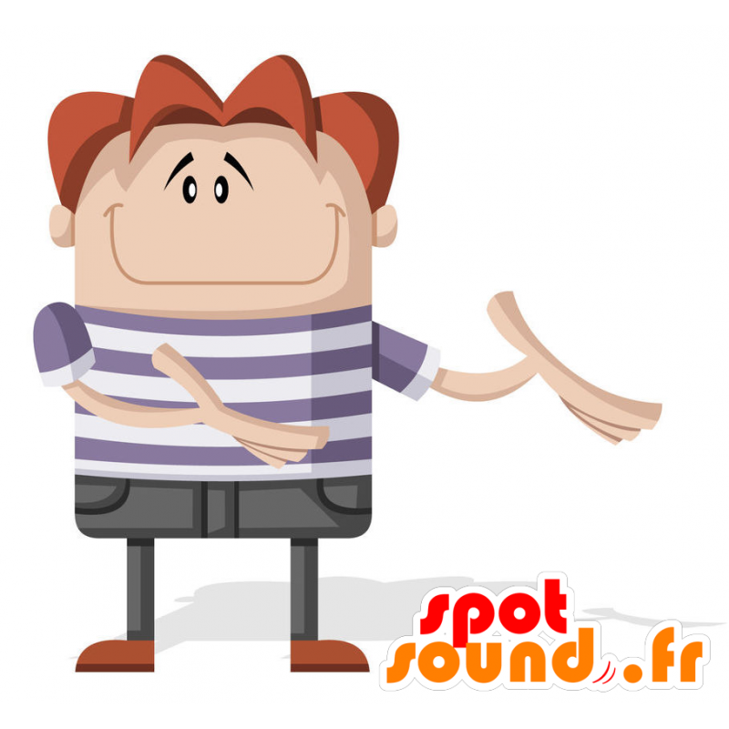 Mascot child, little boy, schoolboy - MASFR029467 - 2D / 3D mascots