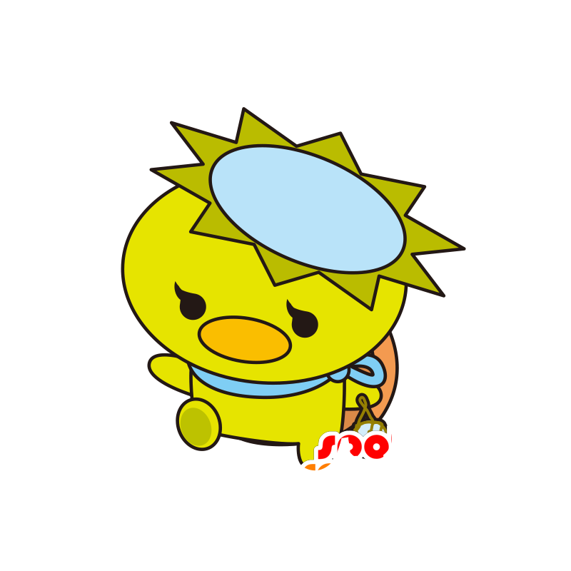 Duck mascot, big yellow chick - MASFR029481 - 2D / 3D mascots