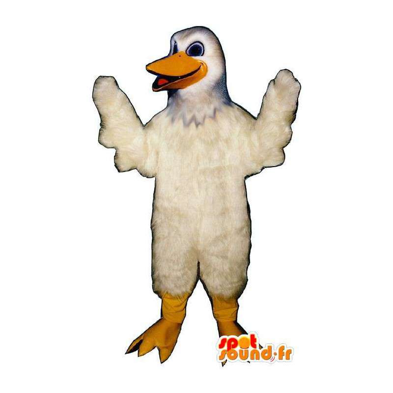 Mascot white seagull. White bird costume - MASFR007439 - Mascot of birds