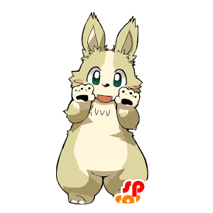 Beige bunny mascot - MASFR029483 - 2D / 3D mascots