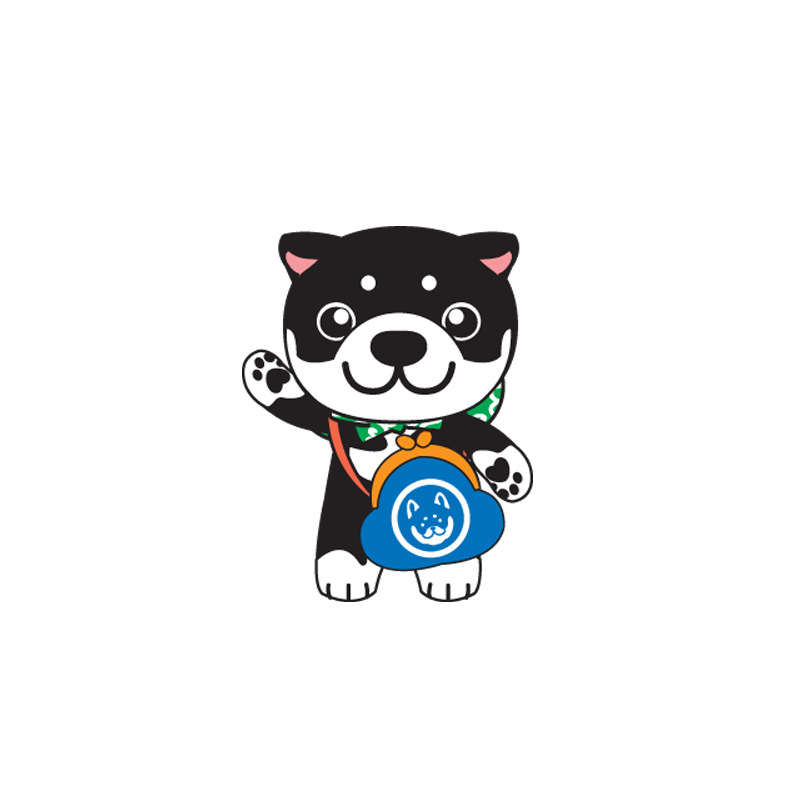 Black and white dog mascot - MASFR029486 - 2D / 3D mascots