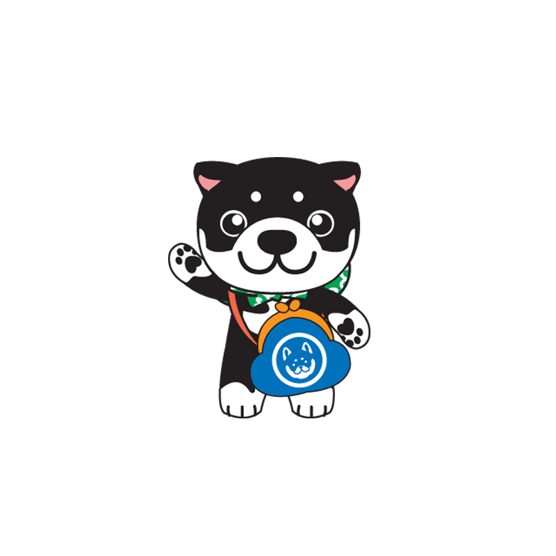 Mascotte de chien blanc et noir - MASFR029486 - Mascottes 2D/3D