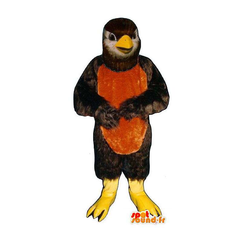 Maskotka robin. brązowy garnitur wrona - MASFR007441 - ptaki Mascot