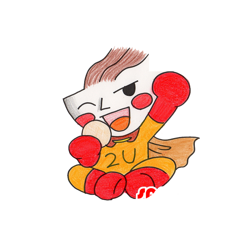 Mascotte d'homme avec une tête en forme de bol - MASFR029496 - Mascottes 2D/3D Mascotte d'homme avec une tête en forme de bol - MASFR029496 - Mascottes 2D/3D