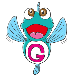 Blue and white fish mascot, giant - MASFR029497 - 2D / 3D mascots